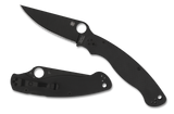 Spyderco Military 2 Folding Knife C36GPBK2 Black S30V PlainEdge Blade Black G-10