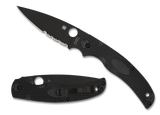 Spyderco Native Chief Lightweight Knife C244PSBBK Black BD1N ComboEdge Blade FRN