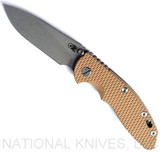 Rick Hinderer Knives XM-18 Slicer Non-Flipper Working Finish S45VN WF LS Coyote
