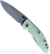 Rick Hinderer Knives XM-18 Slicer Non-Flipper Working Finish S45VN BTLBL LS Jade
