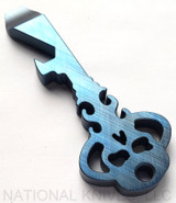 Chaves Ultramar Key Pry Bar Multitool - Titanium - Crosshatch Blue