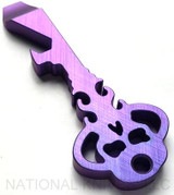 Chaves Ultramar Key Pry Bar Multitool - Titanium -Crosshatch High Voltage Purple