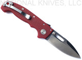 READ DESCRIPTION BEFORE PURCHASE.  Strict Limit of One (1) AD-20 TOTAL per customer, household, etc.  Demko Knives EXCLUSIVE MG AD-20 Spear Point Stonewash CPM MagnaCut Blade Red G-10