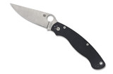 Spyderco Military 2 Sprint Run C36CFP2 Plain Edge S90V Blade Black Carbon Fiber