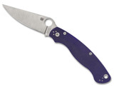 Spyderco Military 2 Compression Lock C36GPDBL2 PlainEdge S110V Blade Blue G-10