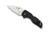 Spyderco Lil' Native Lightweight Knife C230SBK CTS-BD1N Serrated Blade Black FRN