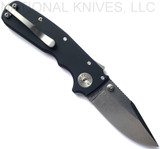 Demko Knives Shark Cub Clip Point Knife Stonewash 20CV Blade Black Aluminum