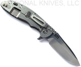 Rick Hinderer Knives XM-18 Spanto Stonewash 3.5" S45VN Stonewash L/S Black G-10