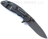 Rick Hinderer Knives XM-18 Slicer Working Finish 3.5" S45VN Working Finish L/S Blue - Black G-10