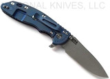 Rick Hinderer Knives XM18 Slicer Working Finish 3.5" S45VN Battle Blue L/S Black G-10