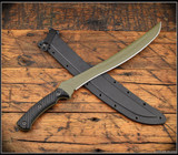 RMJ Tactical 3V Syndicate Wyvern Texture OD Green CPM3V Blade Black G10 w/Sheath