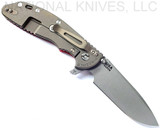 Rick Hinderer Knives XM-24 Spear Point Working Finish S45VN Blade Battle Bronze L/S Red G-10