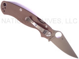 REFERENCE ONLY - Spyderco Paramilitary 2 C81GPBN2 Satin S35VN Blade Brown G-10