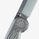 Tactile Knife Co Topographical Rockwall Tanto Knife MagnaCut Blade Topo Titanium