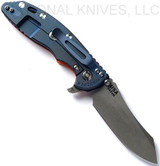 Rick Hinderer Knives XM18 Skinner Working Finish 3.5" S45VN Battle Blue L/S Orange G-10