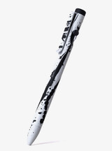 Tactile Turn Bolt Action ink pen - Seasonal Release Abstract w/black back piece accent.  Overall length is 5.6" and features titanium construction with an Abstract themed Cerakote finish.  Model 10-BA1-SEA-ABS.
