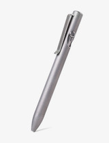 Tactile Turn Bolt Action ink pen.  Overall length is 5.1" and features stonewashed titanium construction.  Model 10-BA2-TTM-STW.