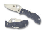 REFERENCE ONLY - Spyderco Manbug MGYPE Sprint Run Folding Knife, 1.94" Plain Edge Super Blue and 420J1 Laminate Blade, Gray FRN Handle