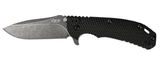 REFERENCE ONLY - Zero Tolerance 0560BW Flipper Folding Knife, Blackwashed 3.75" Plain Edge Blade