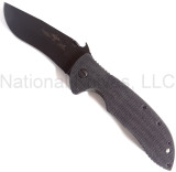 Emerson Knives Super Commander BT Folding Knife, Black 4.125" Plain Edge 154CM Blade, Black G-10 Handle, Emerson "Wave" Opener