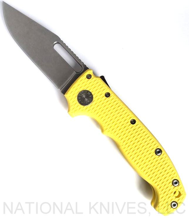 Demko Knives MG AD20 Clip Point Yellow G10 3V National Knives, LLC