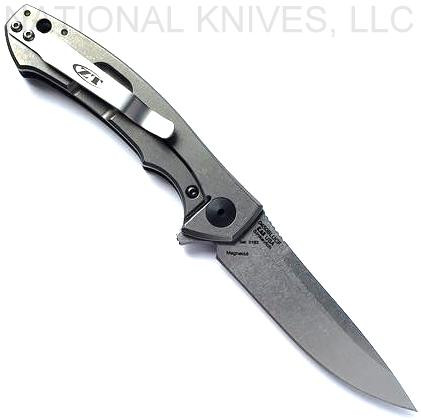 Zero Tolerance 0450BLUCF Knife MagnaCut Blade Blue Carbon Fiber