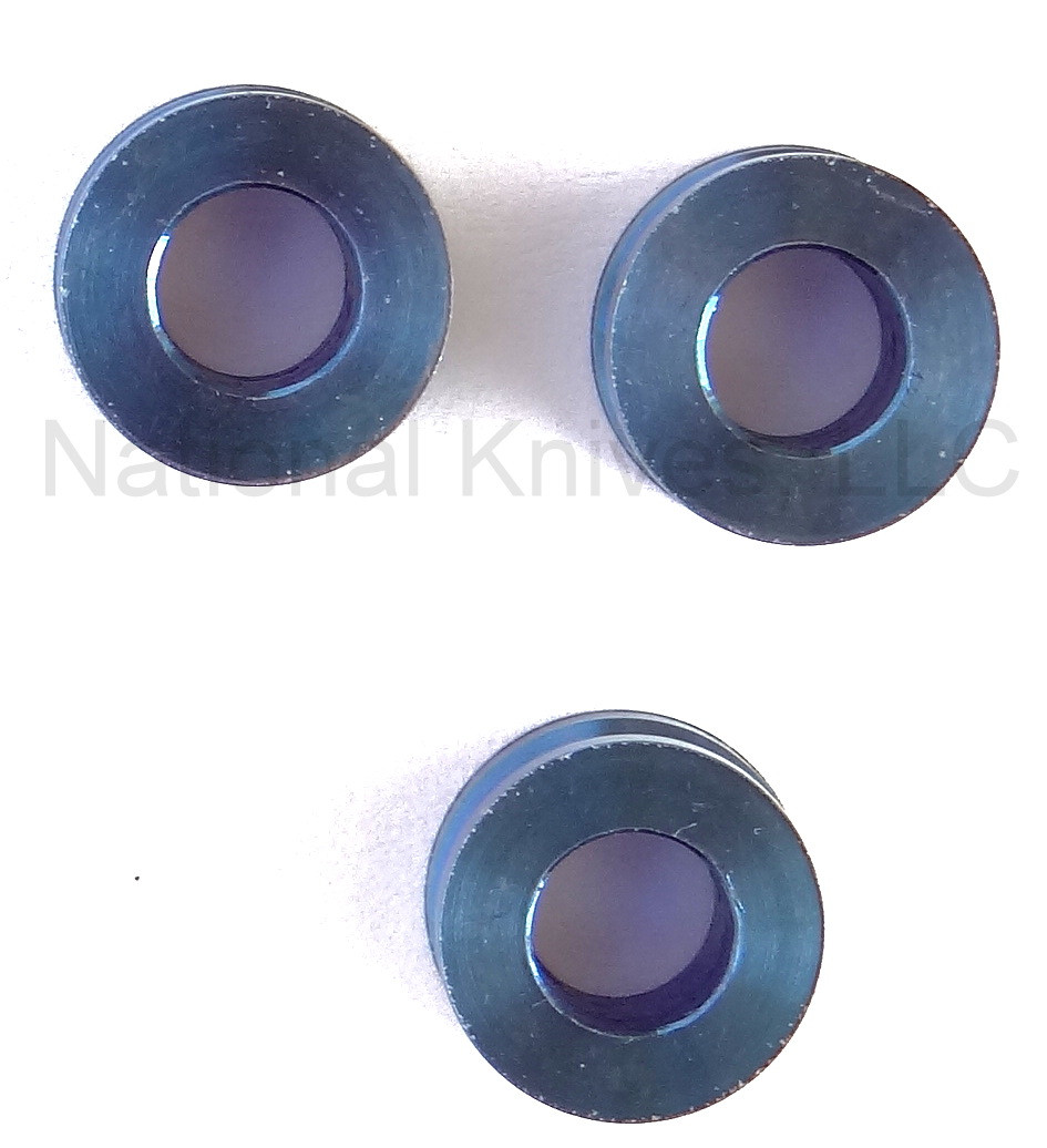 Rick Hinderer Knives Titanium Standoffs Blue XM18 3.5" National