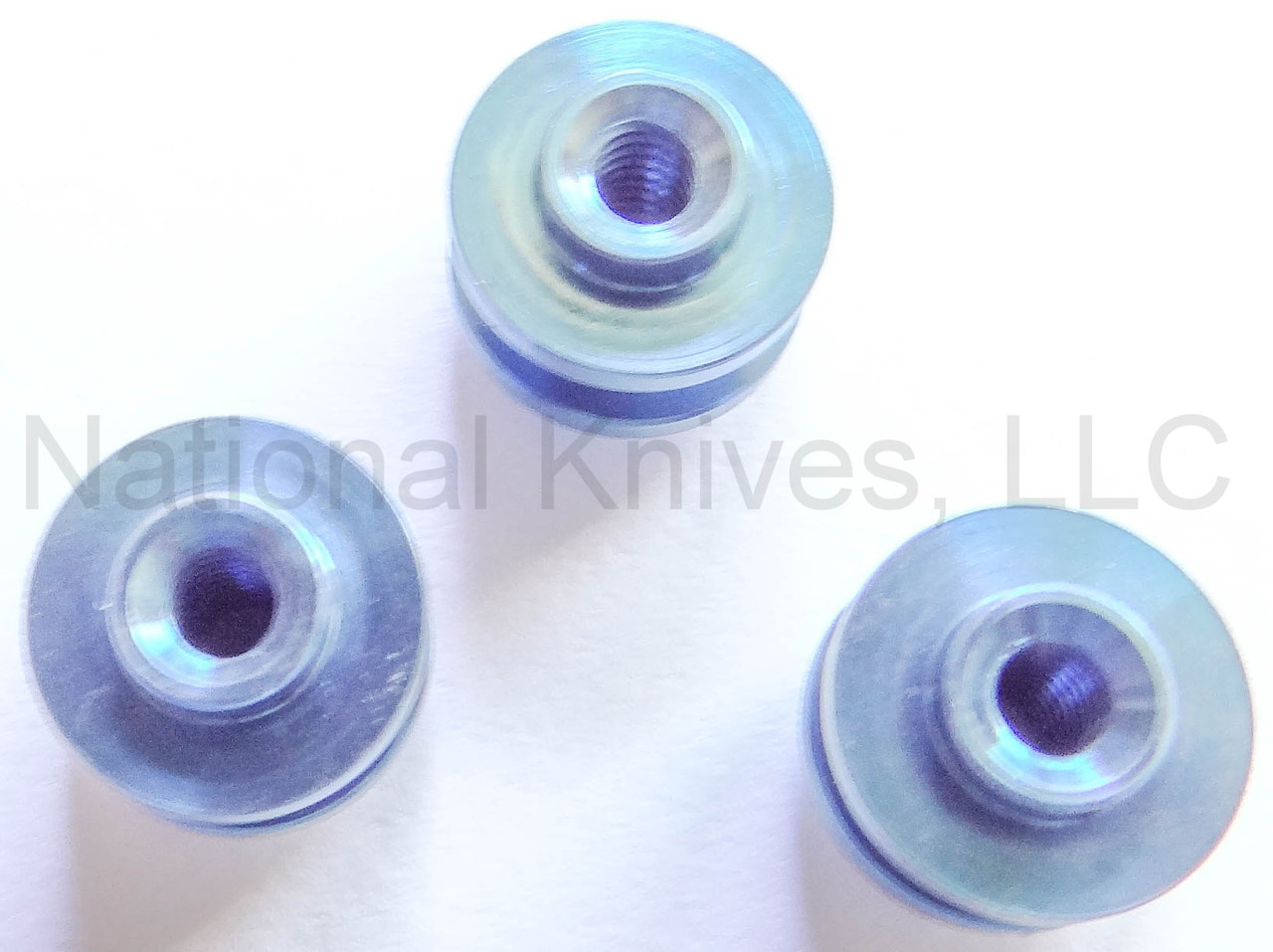 Rick Hinderer Knives Eklipse Standoffs Titanium Stonewash Blue