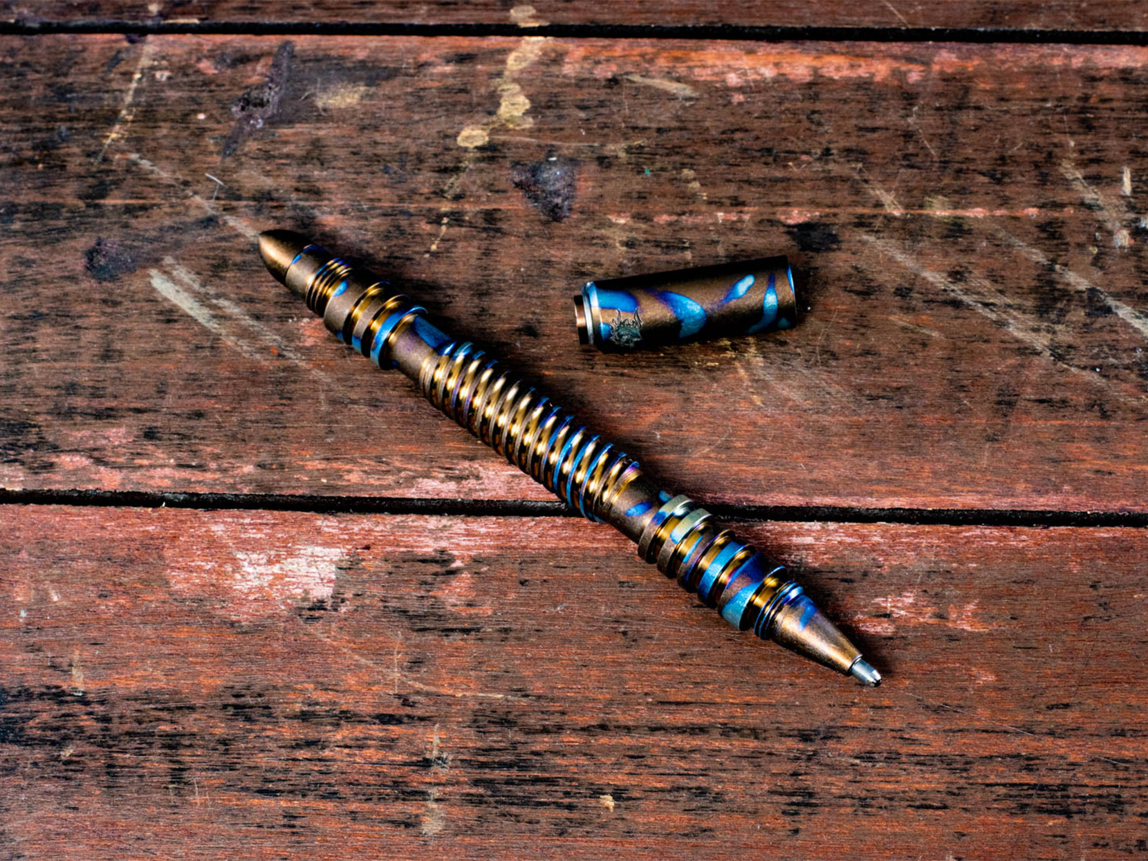 Rick Hinderer タクティカル　ペン　チタン Rick Hinderer Knives Investigator Pen | Titanium | Spiral