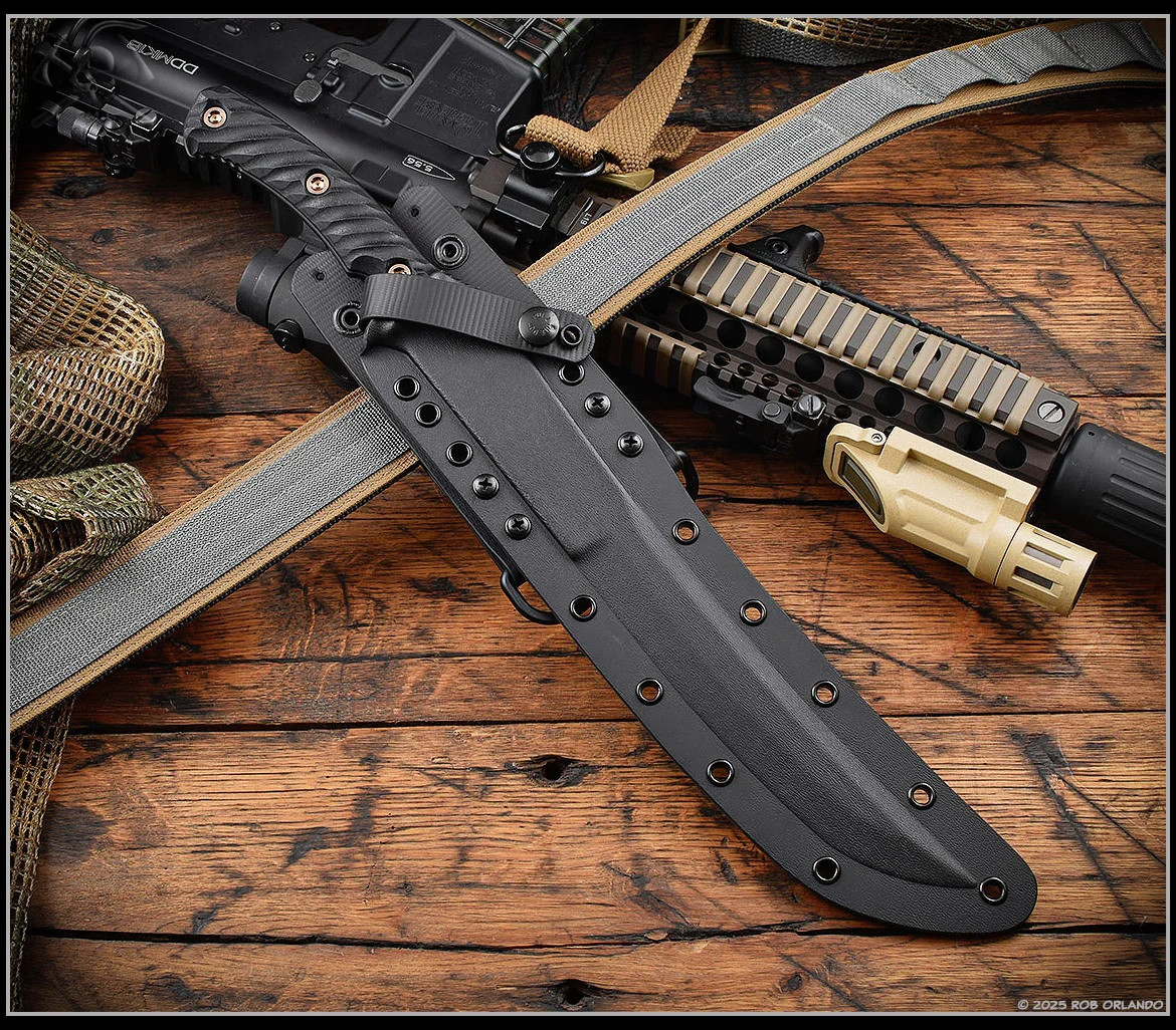 RMJ Tactical Drake Fixed Blade Knife | Textured Black Cerakote