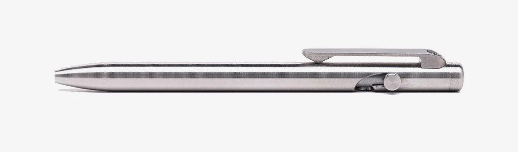 Tactile Turn Slim Bolt Action Pen | Ember | Titanium | Short | National ...