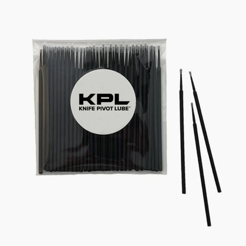 KPL Knife Care Swabs - shown in pack with several swabs out of pack.  Model DTL50PK.