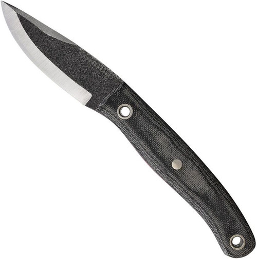Condor Tool and Knife Zhaoka fixed blade knife - shown out of sheath reverse.  1095 steel plain edge blade.  Micarta handle.  Model CTK821-3.0-HC.