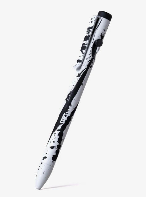 Tactile Turn Bolt Action ink pen - Seasonal Release Abstract w/black back piece accent.  Overall length is 5.6" and features titanium construction with an Abstract themed Cerakote finish.  Model 10-BA1-SEA-ABS.
