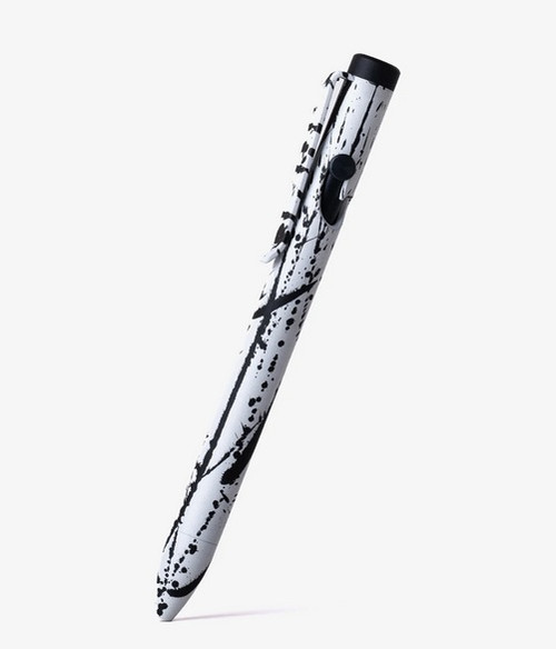 Tactile Turn Bolt Action ink pen - Seasonal Release Abstract w/black back piece accent.  Overall length is 5.1" and features titanium construction with an Abstract themed Cerakote finish.  Model 10-BA2-SEA-ABS.
