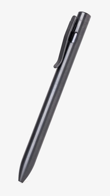 Tactile Turn Clip Action ink pen.  Overall length is 5.6" and features black DLC titanium construction.  Model 10-CA1-TTM-DLC.