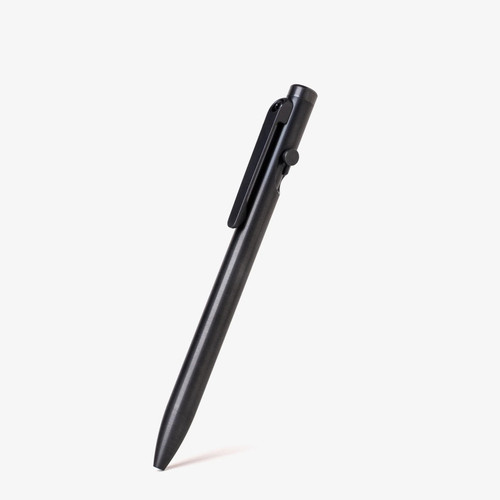 Tactile Turn Slim Bolt Action ink pen.  Overall length is 5.1" and features black DLC titanium construction.  Model 10-SB2-DLC-DLC.