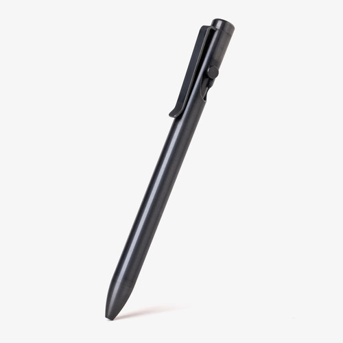 Tactile Turn Bolt Action ink pen.  Overall length is 5.6" and features black DLC titanium construction.  Model 10-BA1-DLC-DLC.