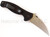 Emerson Knives P-SARK SF folding knife with thumb disk and Emerson Wave opener - shown open pocket clip side.  Satin 154CM stainless steel plain edge blade.  Black G-10 handle.  Model P-SARK-SF.
For reference only.
