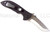 Emerson Knives Mini Commander SFS folding knife with thumb disk and Emerson Wave opener - shown open pocket clip side.  Satin 154CM stainless steel combo edge blade.  Black G-10 handle.  Model M-COM-SFS.