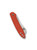 Spyderco Roadie Slipjoint folding knife with Double Dent - shown closed reverse.  Satin N690Co stainless steel plain edge blade.  Orange FRN handle.  Model C189POR.