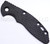 Rick Hinderer Knives Textured G-10 handle scale - obverse.  Fits 3.0" XM-18.  Black color.  Model K010100700-BK.