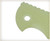 Rick Hinderer Knives XM-18 3.0" Textured G-10 handle scale - close up of pivot hole obverse shown.  Translucent Green color.