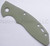 Rick Hinderer Knives XM-18 3.0" Textured G-10 handle scale - obverse shown.  Translucent Green color.