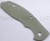 Rick Hinderer Knives XM-18 3.0" Textured G-10 handle scale - reverse shown.  Translucent Green color.