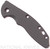 Rick Hinderer Knives XM-18 3.5" Textured G-10 handle scale - obverse shown.  Grey color.