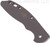 Rick Hinderer Knives XM-18 3.5" Textured G-10 handle scale - reverse shown.  Grey color.