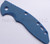 Rick Hinderer Knives XM-18 3.5" Textured G-10 handle scale - obverse shown.  Blue color.