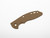 Rick Hinderer Knives XM-18 3.5" Textured G-10 handle scale - obverse shown.  Flat Dark Earth (FDE) color.