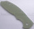 Rick Hinderer Knives XM-18 3.5" Textured G-10 handle scale - reverse shown.  Translucent Green color.